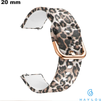 Armband Leopard Muster Haylou 20 mm Gummi - Schneller Versand