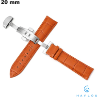 Armband Haylou Uhr 20 mm Braun Echtes Leder günstig