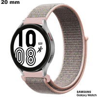 Bracelet Tissu Samsung 20 mm pour montre Rose | Livraison Rapide