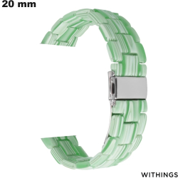 Bracelet Vert 20 mm pour montre Résine Withings