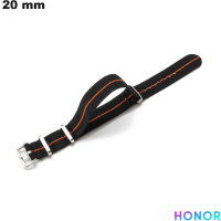Armband 20 mm Smartwatch Schwarz Gewebe Honor / Kostenlose Lieferung