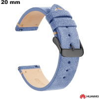 Verkauf von Huawei-Armband 20 mm u Blau Echtes Leder für Uhr
