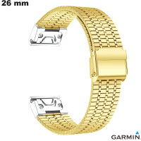 Verkauf Goldfarbenes Edelstahlarmband Quickfit Garmin 26 mm
