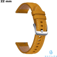 Verkauf von echtem gelben Lederarmband für Smartwatches