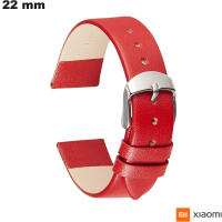 Xiaomi Smartwatch Armband Rot Echtes Leder 22 mm günstig