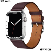 Armband Leder Lila 22 mm Smartwatch Apple Watch günstig
