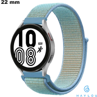 Acquistare Bracciale Blu Velcro 22mm Nylon per orologio Haylou