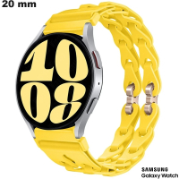 Acheter Bracelet Samsung pour montre Silicone 20 mm Jaune