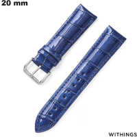 Armbanduhr 20mm Echtes Leder Withings Blau von hoher Qualität