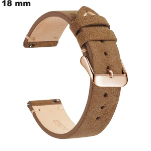 Echtes Lederarmband für Uhr Braun 18 mm günstig