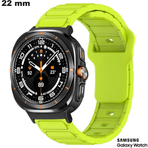 Bracelet 22 mm Samsung Vert montre connectée Stretching pas cher