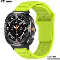 Bracelet 22 mm Samsung Vert montre connectée Stretching pas cher