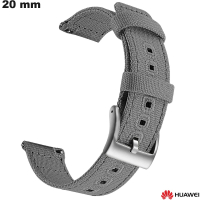 Bracelet 20mm Gris Huawei de smartwatch Textile original pas cher