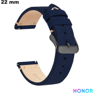 Echten blauen Vintage-Lederarmband kaufen 22mm