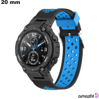 Bracelet montre intelligente Amazfit 20 mm Noir