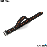 Armband 22 mm Schwarz Nylon Smartwatch Garmin günstig