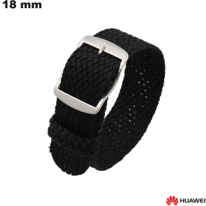 Venda de Bracelete Huawei de Tecido Preto para Relógio Conectado de 18 mm