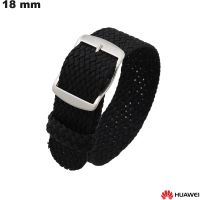 Vendita Bracciale Huawei Tessuto Nero per orologio connesso 18 mm