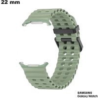 Bracelet Samsung smartwatch 22 mm Silicone Football Vert de qualité