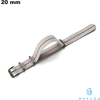 Armband 20 mm Smartwatch Stoff Haylou Grau u / Premium-Qualität