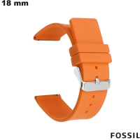 Koop Fossil Oranje 18mm Armband voor Slimme Horloge Siliconen