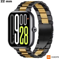 Vendita Bracciale in Acciaio Inossidabile per smartwatch Nero Xiaomi 22 mm
