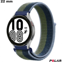 Armband Tissu Smartwatch Grün Polar 22 mm - Schnelle Lieferung