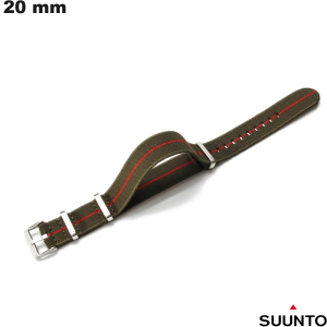Armband 20mm Nylon Grün für günstige Suunto Smartwatch