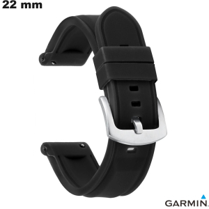 Quality 22 mm Black Silicone Garmin Smartwatch Bracelet Quality 22 mm Black Silicone Garmin Smartwatch Bracelet