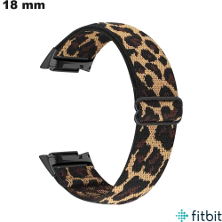 Bracelet Multicolore 18mm Leopard Nylon montre FitBit