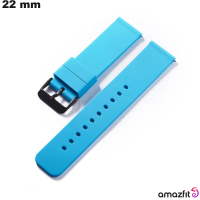 Bracelet Amazfit 22mm Silicone Bleu pour montre