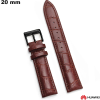Verkauf 20mm Braun Echtlederarmband für Huawei u Uhr