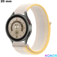 Armband Honor 20mm Weiß Uhr Nylon / Portofrei bei 20€