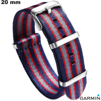 Verkauf Armband Smartwatch Nato Nylon Garmin Blau u 20 mm
