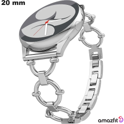 Bracelet 20mm Amazfit Acier inoxydable bijou smartwatch
