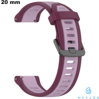 Armbänder 20 mm für Haylou-Uhr Silikon Lila kaufen