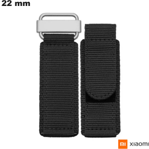 Bracciale Scratch Nylon Xiaomi Nero 22mm per smartwatch economico