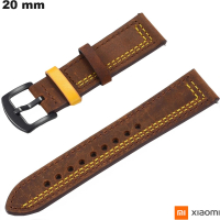 Buy Xiaomi Genuine Leather Bracelet Brown 20mm Watch