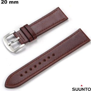 Bracciale per orologio connesso 20mm Suunto in vera pelle economico