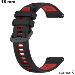 Bracelet Garmin 18mm Noir Silicone montre