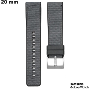Verkauf von Smartwatch-Armband aus grauem Silikon 20mm für Samsung