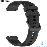 Haylou Armband Schwarz 20 mm Gummi kaufen (RS4 LS12, LS02)