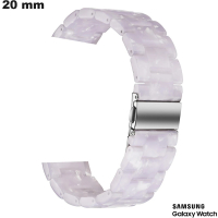Vendita Bracciale 20 mm Bianco Resina per orologio Samsung