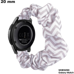 Pulseira Cinza 20mm de relógio inteligente Tecido Samsung