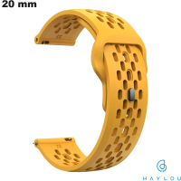 Armband Haylou Gelb Bequem Silikon 20mm Qualitätsuhr