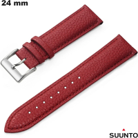 Elegantes rotes echtes Lederarmband für Suunto-Uhren kaufen