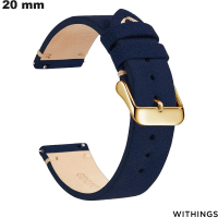 Smartwatch-Armband 20 mm Blau Leder Withings | Bester Preis