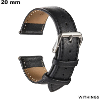 Armband 20 mm glattes Leder für Withings Uhr / Schneller Versand
