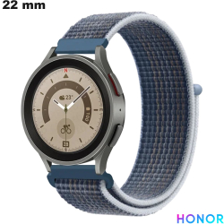 Bracelet montre connectée Nylon 22 mm Honor Bleu