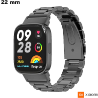 Verkauf 22mm Xiaomi Armband Schwarz Edelstahl Uhr
